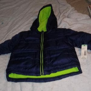 Toddler 2T navy blue bubble jacket